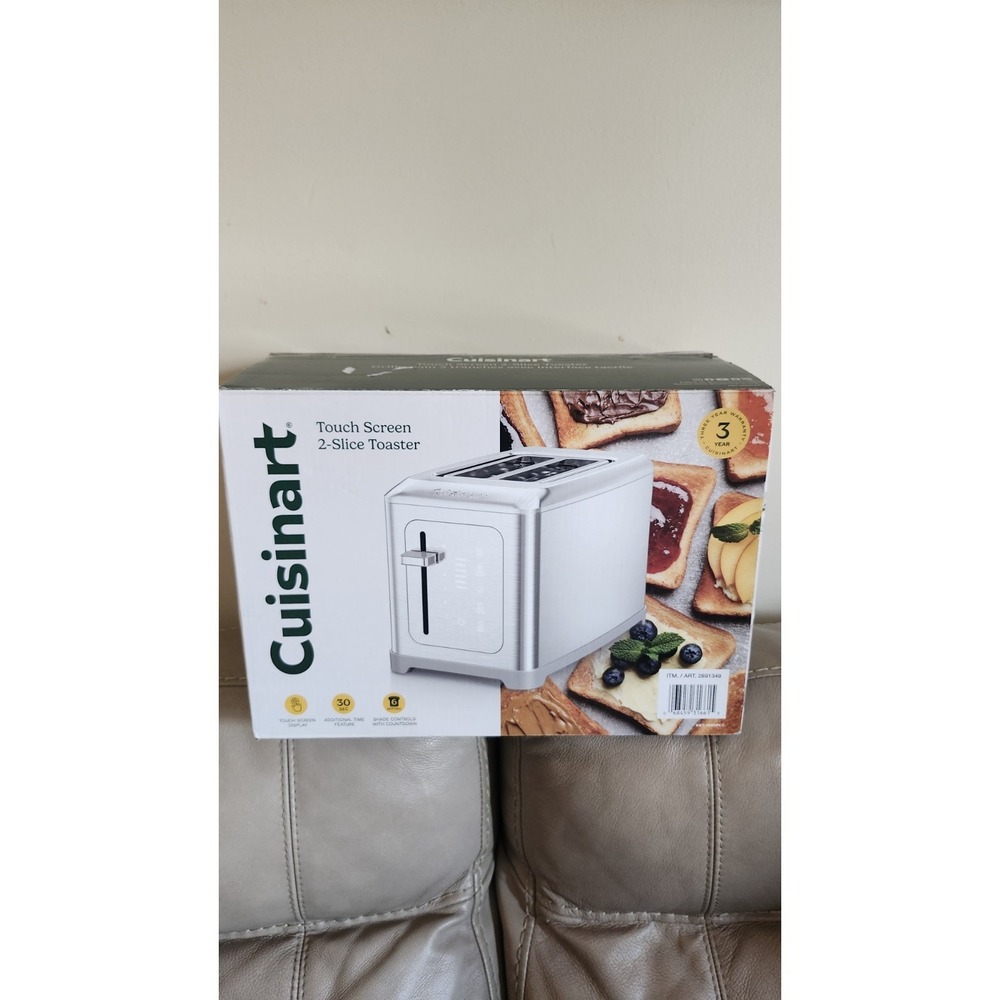 cuisinart touch screen 2 slice toaster stainless steel